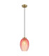 Jessica Dome Pendant Ceiling Light Gold Colours Matt Blackberry Glass Shade 1x E27-1