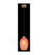 Jessica Dome Pendant Ceiling Light Gold Colours Matt Blackberry Glass Shade 1x E27-4