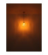 Jessica Dome Pendant Ceiling Light Gold Colours Matt Amber Glass Shade 1x E27-5