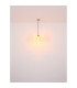 Jessica Dome Pendant Ceiling Light Gold Colours Matt Amber Glass Shade 1x E27-6