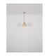 Jessica Dome Pendant Ceiling Light Gold Colours Matt Amber Glass Shade 1x E27-7