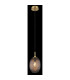 Devin Globe Pendant Ceiling Light Gold Colours Matt Smoke Glass Shade 1x E14-4