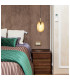 Devin Globe Pendant Ceiling Light Gold Colours Matt Amber Glass Shade 1x E14-8