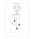 Tulivar Cluster Pendant Ceiling Light Grey Dark Smoke Glass Shade 3x E27-5
