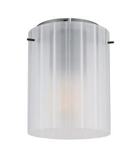 Tulivar Cylindrical Ceiling Light Grey Dark Satined Glass Shade 1x E27-2