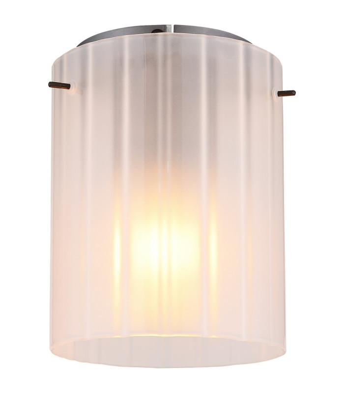 Tulivar Cylindrical Ceiling Light Grey Dark Satined Glass Shade 1x E27-5