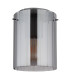 Tulivar Cylindrical Ceiling Light Grey Dark Smoke Glass Shade 1x E27-2