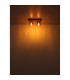 Underwood Shade Cluster Ceiling Light Wood Look Dark Smoke Glass Shade 2x E27-4