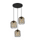Dichti Cluster Pendant Ceiling Light Matt Black 3x E27-2