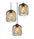 Dichti Cluster Pendant Ceiling Light Matt Black 3x E27-3