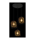 Dichti Cluster Pendant Ceiling Light Matt Black 3x E27-4