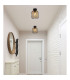 Dichti Semi Flush Ceiling Light Matt Black 1x E27-6