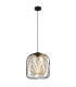 Dichti 35cm Wire Frame Pendant Ceiling Light Matt Black 1x E27-1