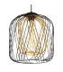 Dichti 35cm Wire Frame Pendant Ceiling Light Matt Black 1x E27-3