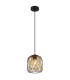 Dichti 18cm Wire Frame Pendant Ceiling Light Matt Black 1x E27-1
