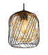 Dichti 18cm Wire Frame Pendant Ceiling Light Matt Black 1x E27-3