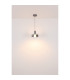 Grant Pendant Ceiling Light Grey Matt Smoke Glass Shade LED 3000K-5
