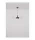 Grant Pendant Ceiling Light Grey Matt Smoke Glass Shade LED 3000K-6