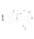 Grant Integrated LED Table Lamp Grey Matt Smoke Glass Shade LED 3000K-6
