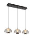 Arus Bar Pendant Ceiling Light Matt Black 3x LED 3000K-1