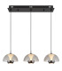 Arus Bar Pendant Ceiling Light Matt Black 3x LED 3000K-3