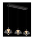 Arus Bar Pendant Ceiling Light Matt Black 3x LED 3000K-5