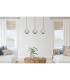 Arus Bar Pendant Ceiling Light Matt Black 3x LED 3000K-7