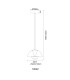 Arus Pendant Ceiling Light Matt Black LED 3000K-10