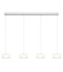 Belinda Bar Pendant Ceiling Light White Matt Opal Glass Shade 4x LED 4000K-3