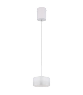 Belinda Slim Pendant Ceiling Light White Matt Opal Glass Shade LED 4000K-2