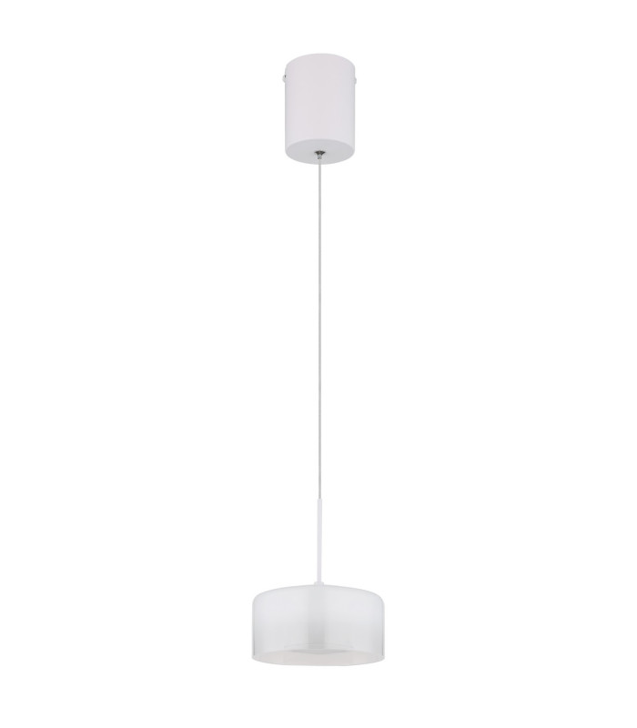 Belinda Slim Pendant Ceiling Light White Matt Opal Glass Shade LED 4000K-2