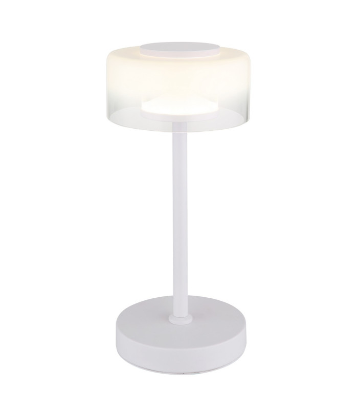 Belinda Integrated LED Table Lamp White Matt Opal Glass Shade LED 4000K-1