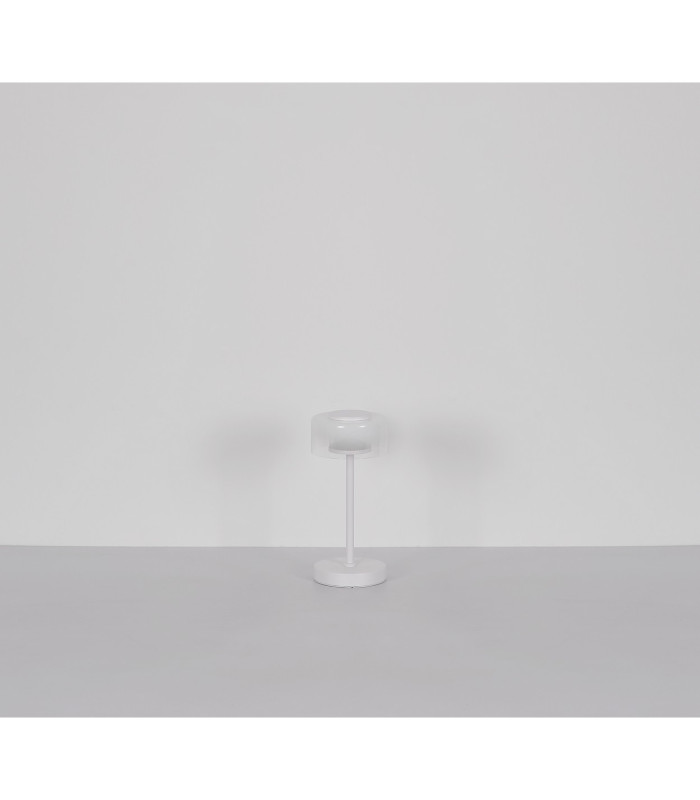 Belinda Integrated LED Table Lamp White Matt Opal Glass Shade LED 4000K-7