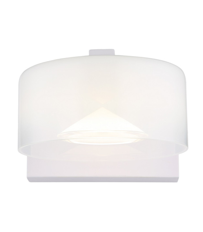 Belinda Integrated LED Wall Lamp White Matt Opal Glass Shade LED 4000K-3