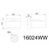 Belinda Integrated LED Wall Lamp White Matt Opal Glass Shade LED 4000K-7
