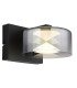 Belinda Integrated LED Wall Lamp Matt Black Smoke Glass Shade LED 4000K-1