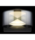 Belinda Integrated LED Wall Lamp Matt Black Smoke Glass Shade LED 4000K-5