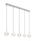 Aida Bar Pendant Ceiling Light Chrome 5x LED 3000-4500K-1