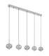 Aida Bar Pendant Ceiling Light Chrome 5x LED 3000-4500K-2