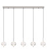 Aida Bar Pendant Ceiling Light Chrome 5x LED 3000-4500K-3