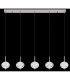 Aida Bar Pendant Ceiling Light Chrome 5x LED 3000-4500K-6