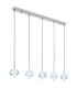 Aida Bar Pendant Ceiling Light Chrome 5x LED 3000-4500K-8