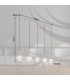 Aida Bar Pendant Ceiling Light Chrome 5x LED 3000-4500K-11