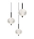 Aida Cluster Pendant Ceiling Light Matt Black 9x LED 3000-4500K-3
