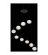 Aida Cluster Pendant Ceiling Light Matt Black 9x LED 3000-4500K-4