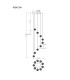 Aida Cluster Pendant Ceiling Light Matt Black 9x LED 3000-4500K-9
