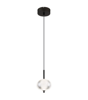 Aida Slim Pendant Ceiling Light Matt Black LED 3000-4500K-1