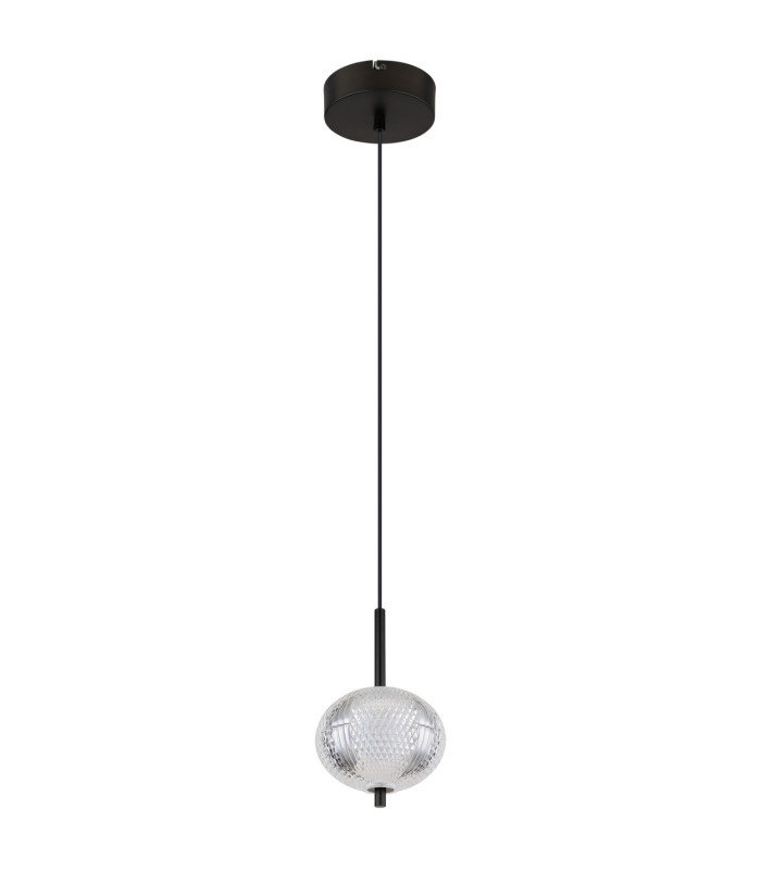 Aida Slim Pendant Ceiling Light Matt Black LED 3000-4500K-2