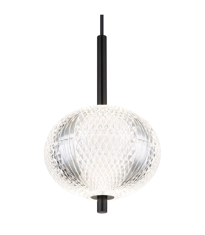 Aida Slim Pendant Ceiling Light Matt Black LED 3000-4500K-3