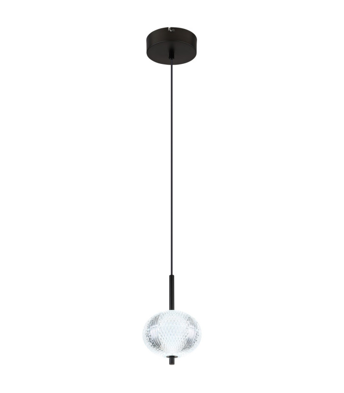 Aida Slim Pendant Ceiling Light Matt Black LED 3000-4500K-6